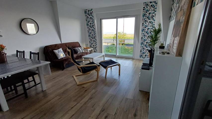 Ferienwohnung für 4 Personen, mit Balkon und Terrasse sowie Garten und Ausblick