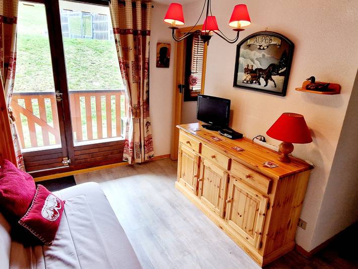 Ganzes Studio, Charmantes Kabinenstudio nahe Pisten in La Plagne Montalbert in La Plagne, Aime-la-Plagne