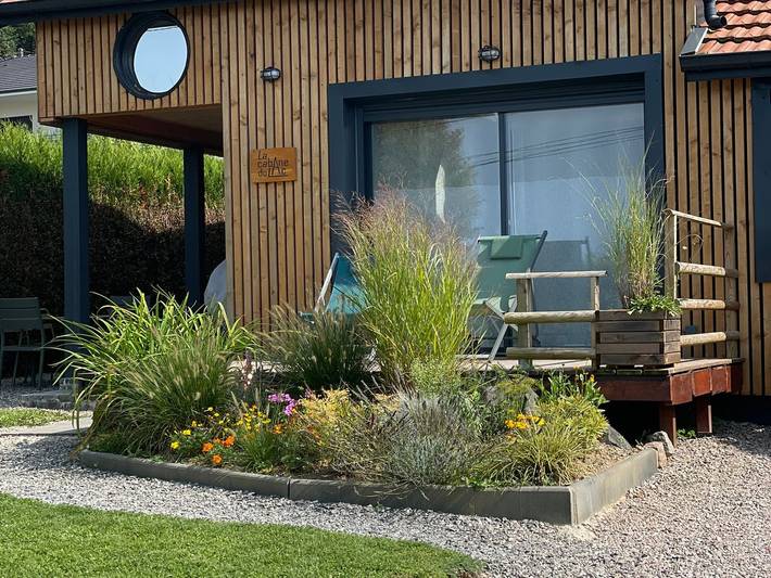 Gîte pour 6 personnes, avec Terrasse ainsi que Jardin et Vue sur le lac