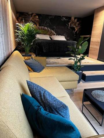 Gîte pour 2 personnes, avec terrasse ainsi que jardin et vue à Villaz