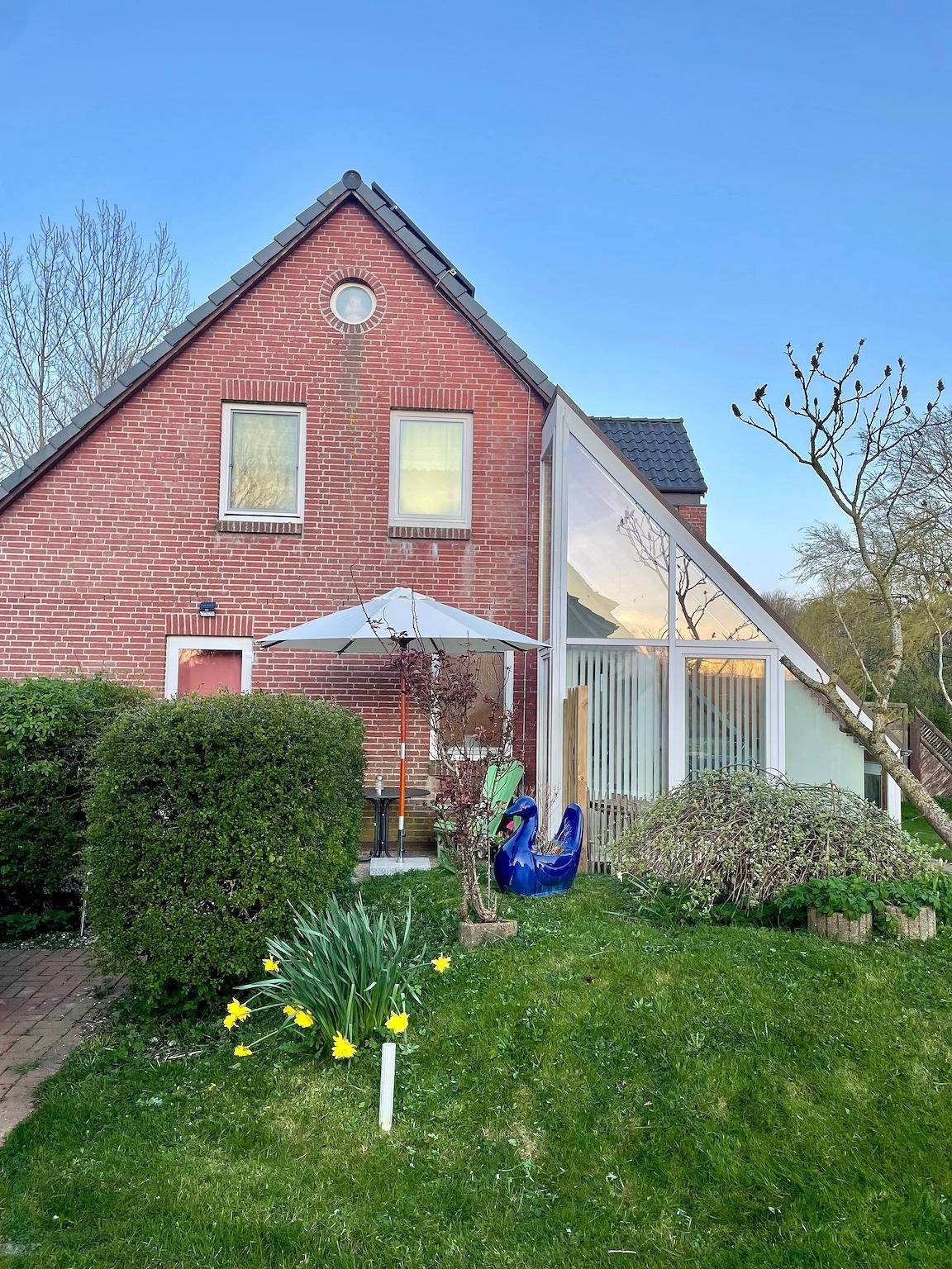 Gehele studio, Appartement 'Fewo Tied' met privéterras en Wi-Fi in Tammensiel, Pellworm
