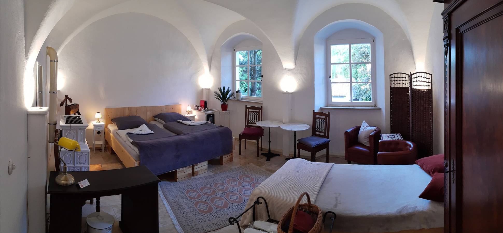 "Camera della Principessa Nera" (Doppelzimmer, Pension an der Klosterpforte) in Steingaden, Bayerische Alpen