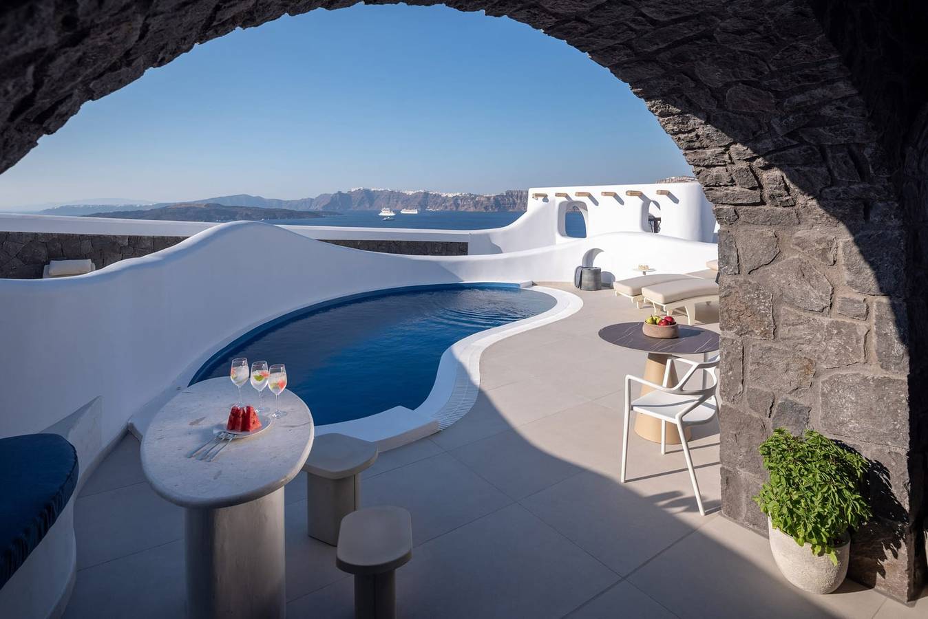 Villa für 6 Personen mit Balkon in Akrotiri, Santorin