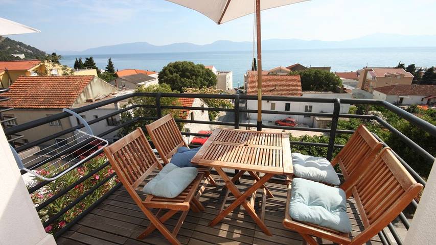 Apartament wakacyjny dla 5 osób, zwierzęta dozwolone w Gradac