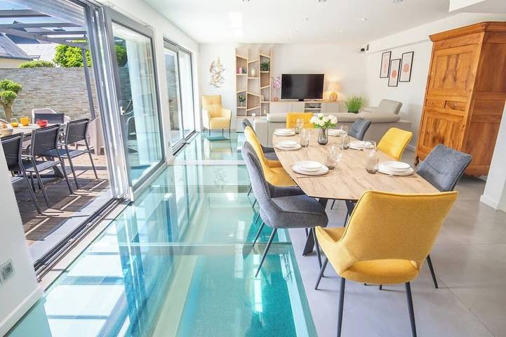 Villa pour 12 personnes, avec jardin ainsi que balcon et sauna