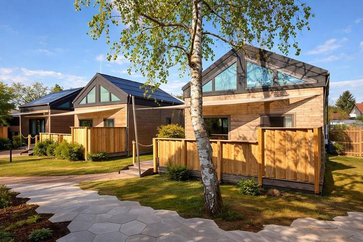 Ferienhaus für 2 Personen, mit Ausblick und Garten, mit Haustier