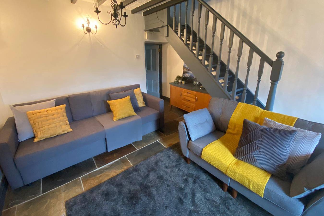 Casa rural para 4 personas con terraza in Trefor, Gwynedd