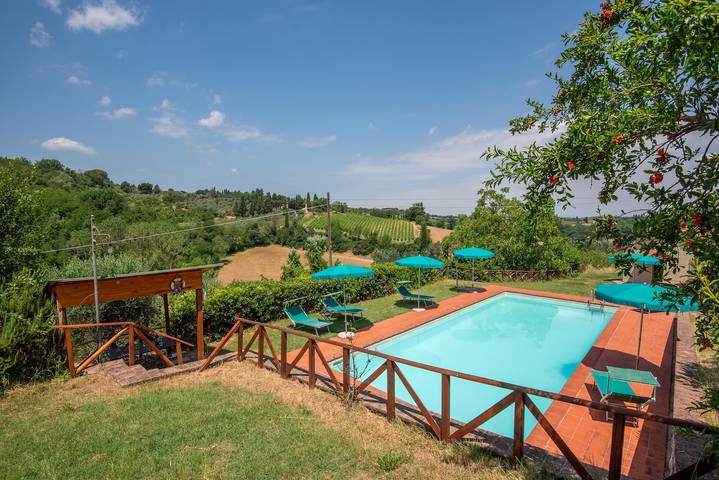 Appartamento vacanze per 5 persone, con giardino, adatto a famiglie con bambini in Siena e dintorni