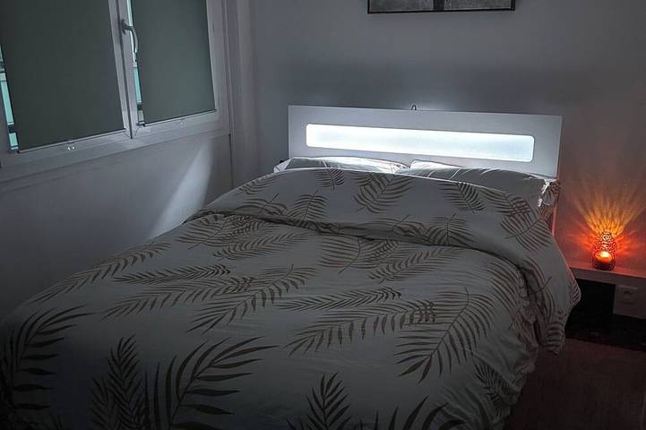 Gîte pour 2 personnes, avec balcon dans Plage Fabron Bambou Nice - 4