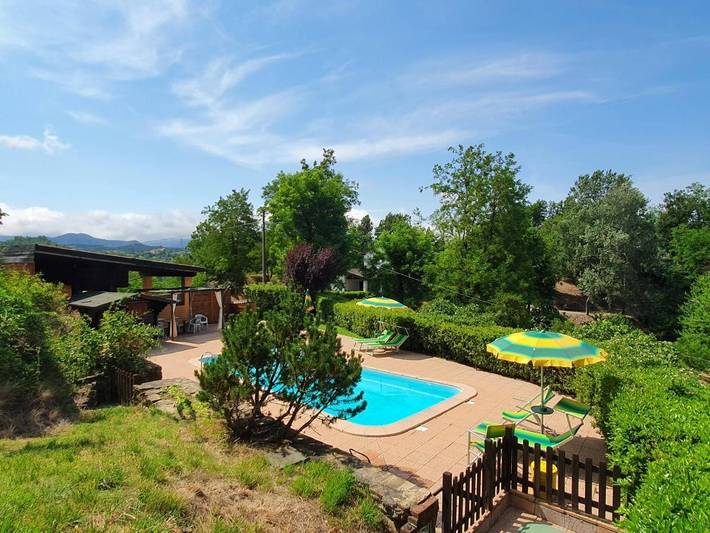 Gîte pour 4 personnes, avec Terrasse et Jardin ainsi que Piscine et Vue à Lerma