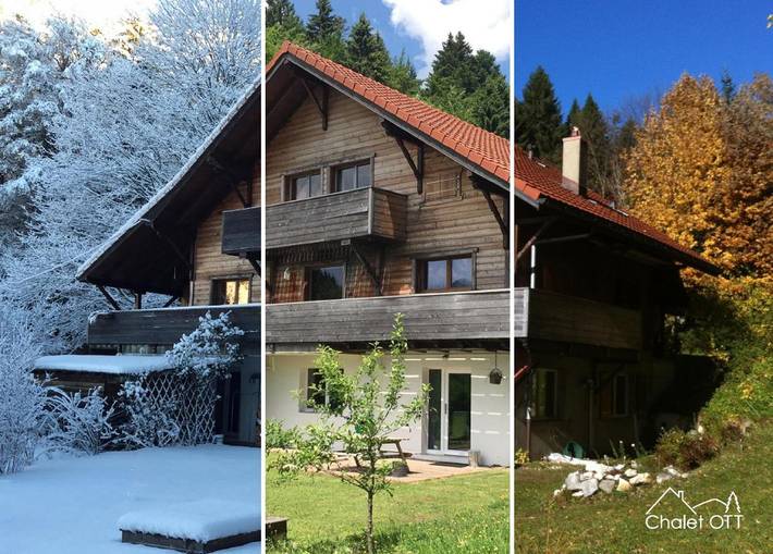 Gîte pour 4 personnes, avec vue ainsi que sauna et jardin à Saint-Cergue