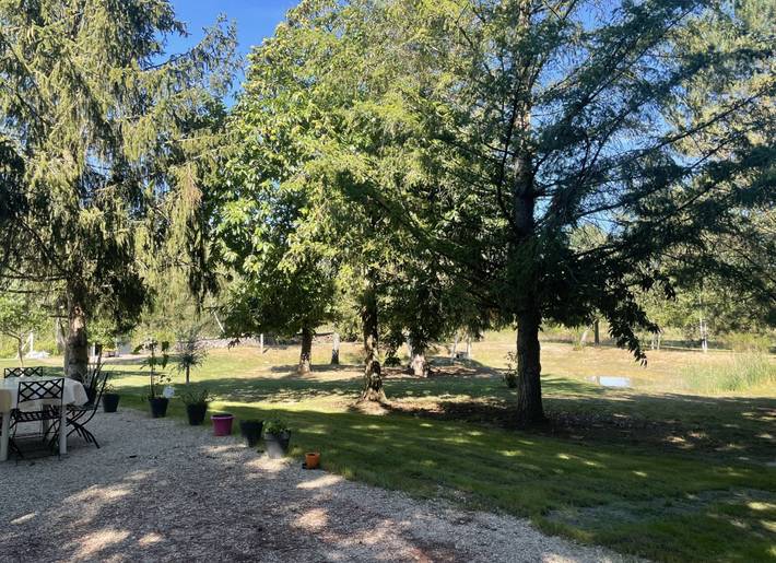 Gîte pour 3 personnes, avec Terrasse ainsi que Jardin et Vue sur le lac dans le Loir-et-Cher
