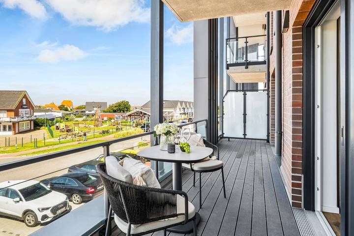 Ganze Wohnung, The View A02 Wind und Watt - Balkon, gemein. Sauna, Gartenmöbel,Pkw-Stellplatz in Badestrand Dagebüll, Dagebüll
