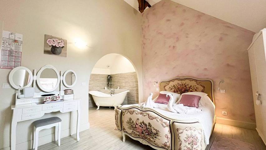 Chambre d’hôte pour 2 personnes, avec Terrasse et Jardin