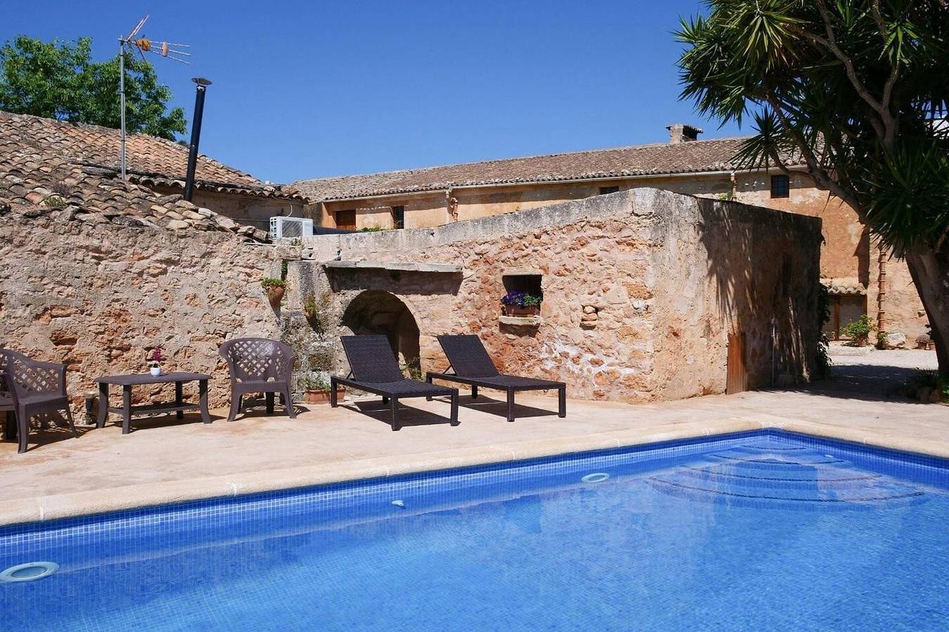 Ferienhaus Finca Son Caldés mit Wlan, Klimaanlage, Pool und Garten in Llucmajor, Mallorca Süden