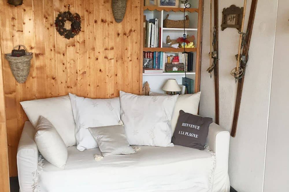 Ganze Wohnung, Charmante 2-Zimmer-Wohnung - Blick auf den Mont-Blanc - am Fuße der Pisten in Aime 2000 in Aime 2000, Aime-la-Plagne