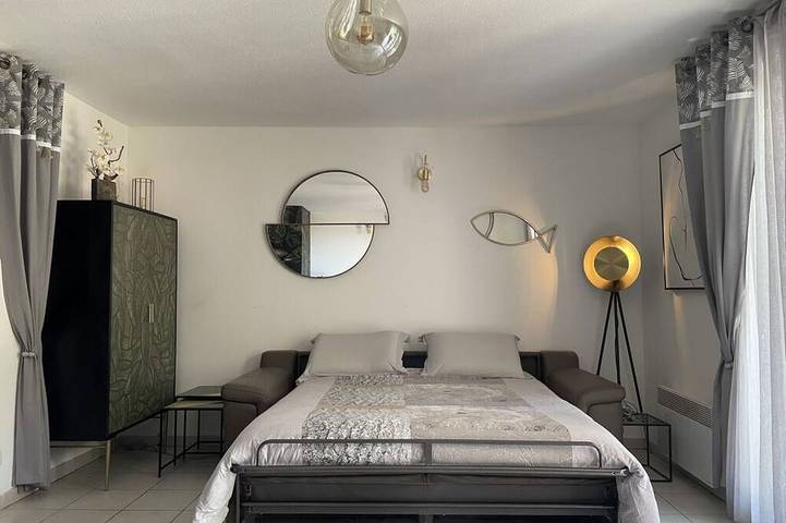 Ganze Wohnung, 2 Zimmer – Ruhe und Komfort – 300m vom Meer – Pool, garten, terrasse, parkplatz in Martigues, Mittelmeerküste (Frankreich)