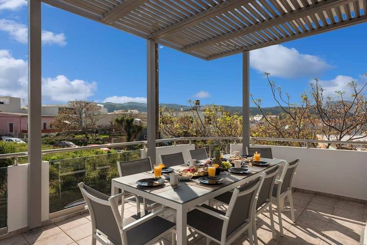 Ferienwohnung für 8 Personen, mit Pool und Balkon/Terrasse, kinderfreundlich in Chania und Umgebung - 4