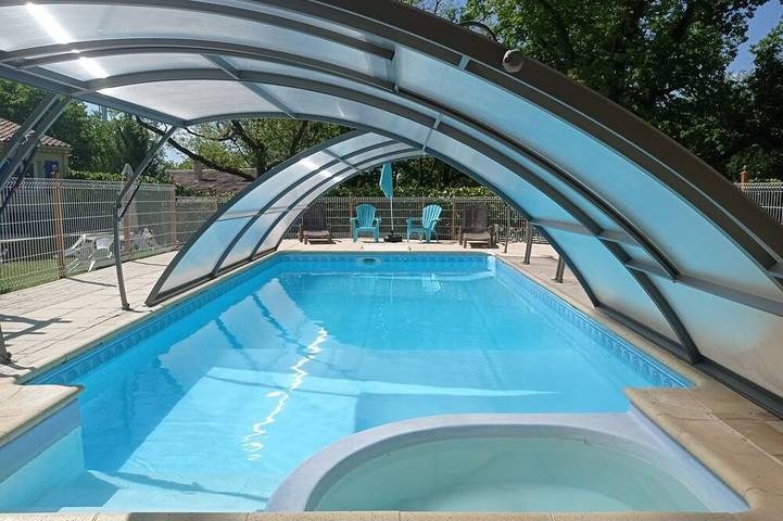 Maison de vacances pour 4 personnes, avec piscine et jardin