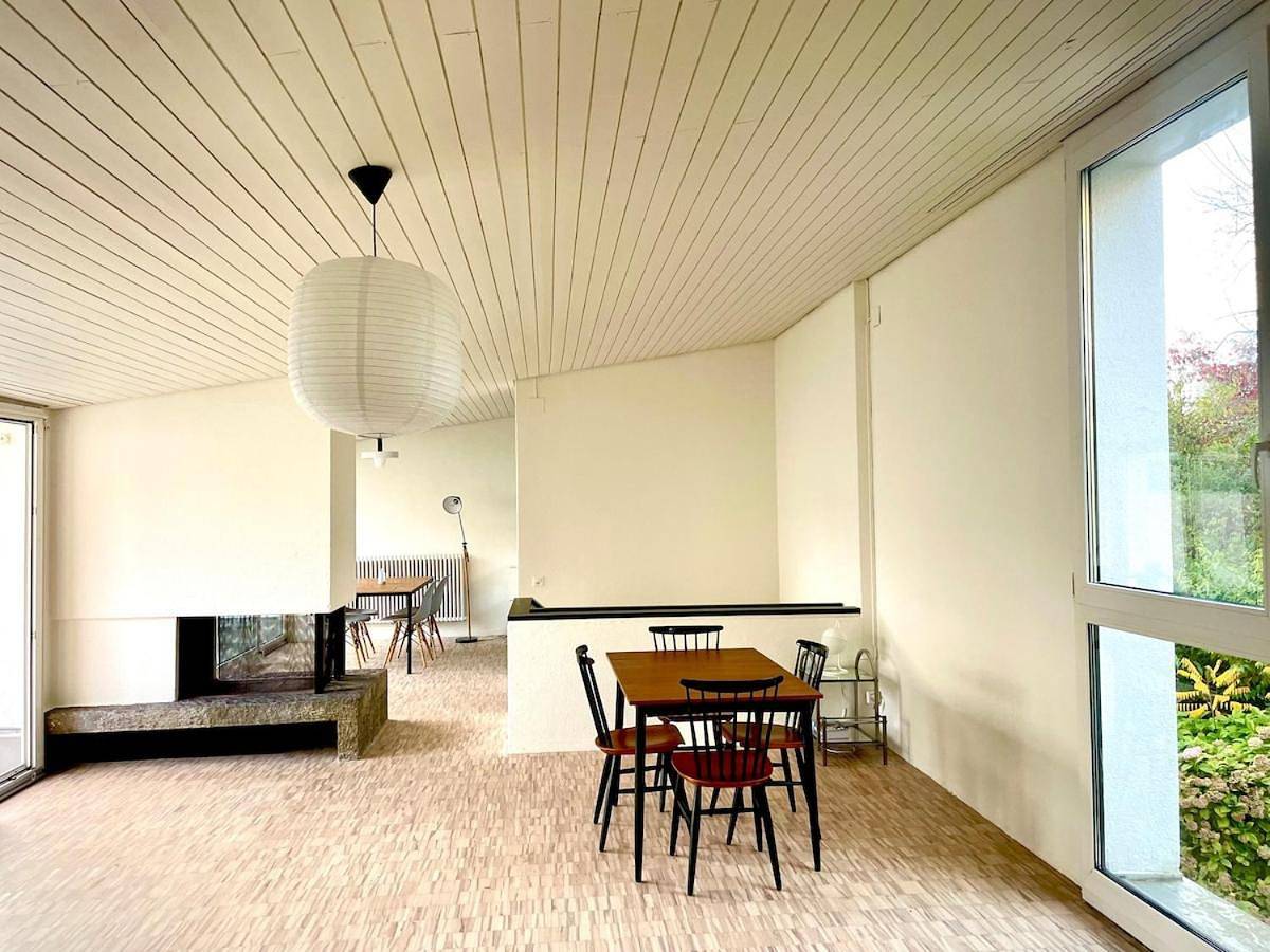 Komfortables Atriumhaus bei Zürich, Garten, Ruhe, Parking und Waschmaschine in Stallikon, Kanton Zürich