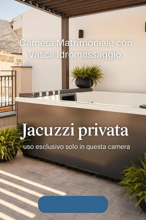 B&b per 4 persone, con idromassaggio e terrazza a Partinico