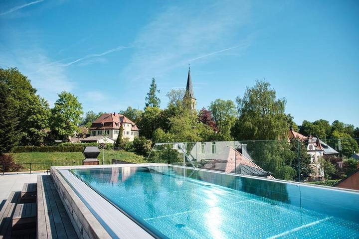 Hôtel pour 2 personnes, avec Terrasse et Jardin ainsi que Piscine et Sauna