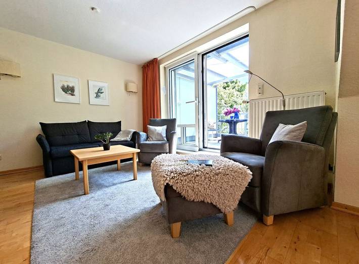 Ferienwohnung für 4 Personen, mit Balkon und Garten sowie Ausblick in Warwerort - 4