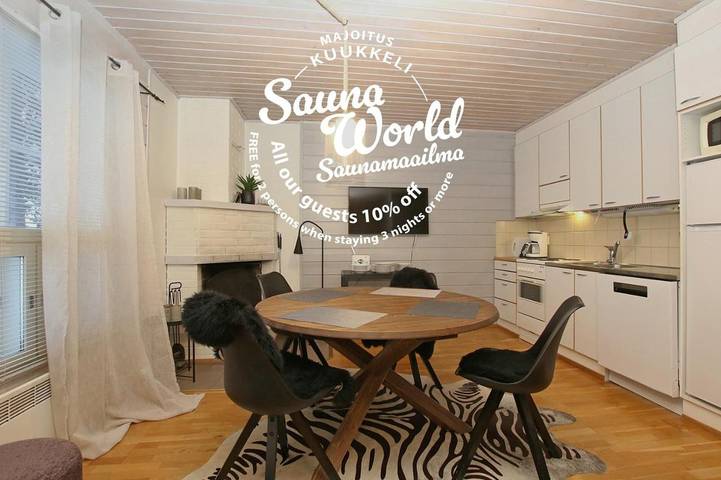 Appartement de vacances pour 9 personnes, avec sauna et terrasse