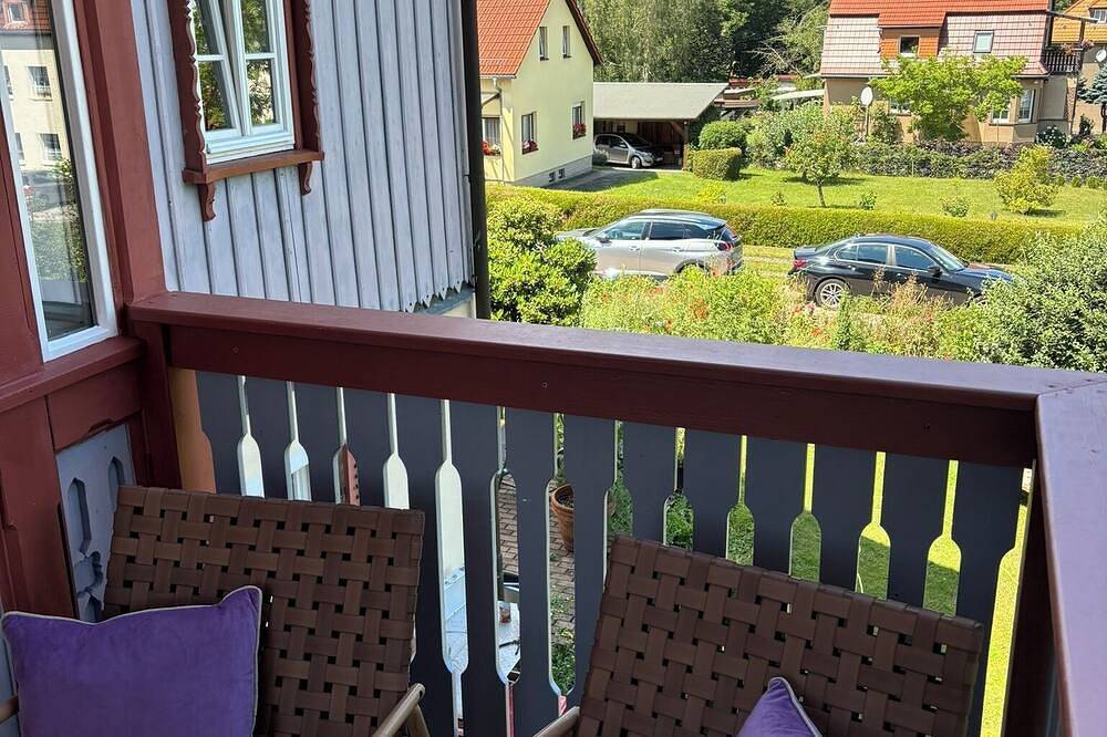 Ganze Wohnung, Wohnung mit Balkon in der Villa Blau in Gohrisch, Elbsandsteingebirge