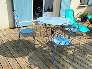 Gîte pour 6 personnes, avec terrasse dans Plage des Conches