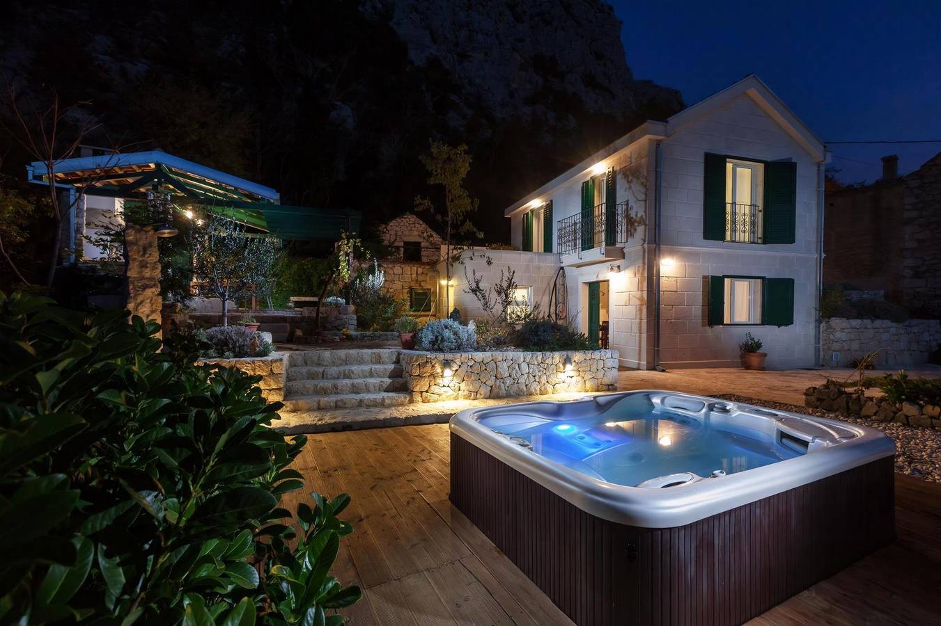 Villa per 4 persone con vista oceano in Macarsca, Makarska Riviera