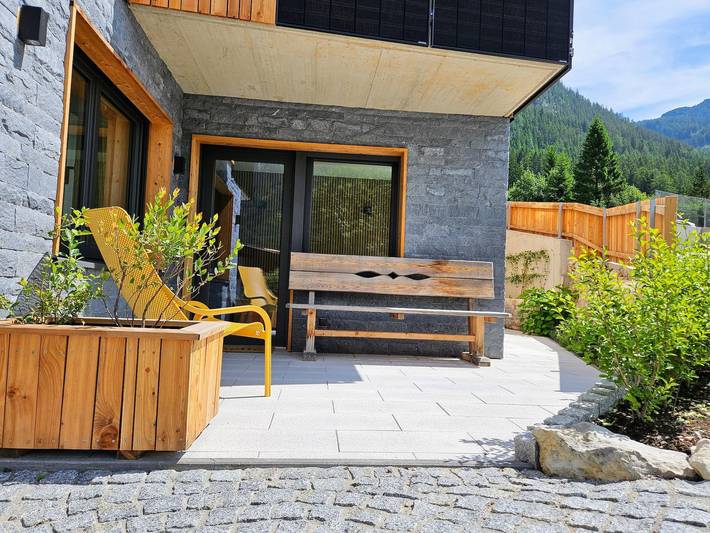 Ferienwohnung für 5 Personen, mit Terrasse und Garten