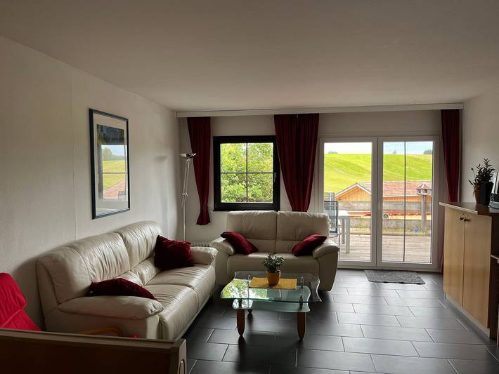 Ferienhaus für 6 Personen, mit Balkon/Terrasse und Ausblick sowie Terrasse, mit Haustier im Ostallgäu - 3