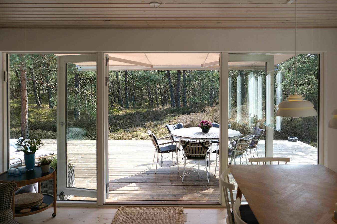 Ferienhaus mit freiem Blick auf den Wald in der Nähe von Nexø in Sommerodden, Dueodde