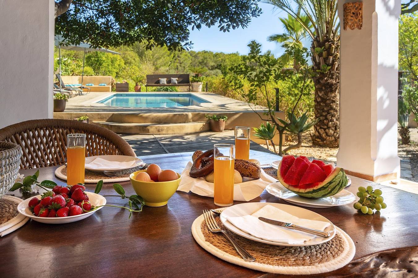 Villa für 8 Personen mit Garten in Es Codolar, Sant Josep de sa Talaia