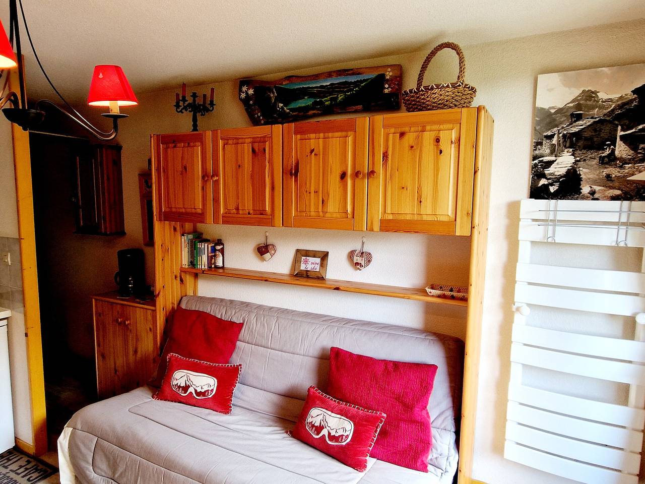 Ganzes Studio, Charmantes Kabinenstudio nahe Pisten in La Plagne Montalbert in La Plagne, Aime-la-Plagne