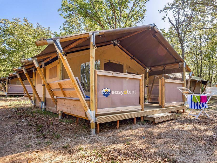Camping Stella Maris - Canvas and wooden tent 5 persons - Safari tent Lodge (5P) in Umag, Westcoast Istria