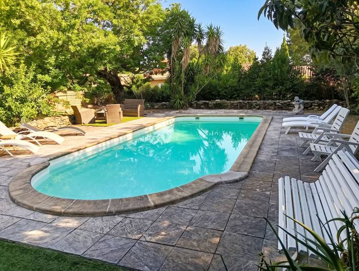 Appartement de vacances pour 4 personnes, avec jardin ainsi que terrasse et piscine - 1