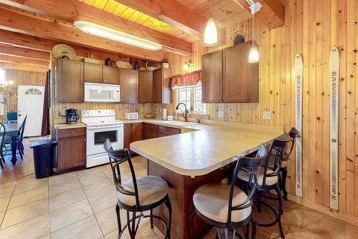 Vacation house for 8 people, with balcony and yard in Vermont