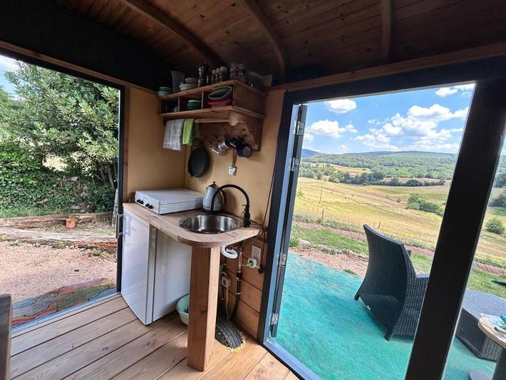 Chambre d’hôte pour 2 personnes, avec Terrasse ainsi que Jardin et Vue