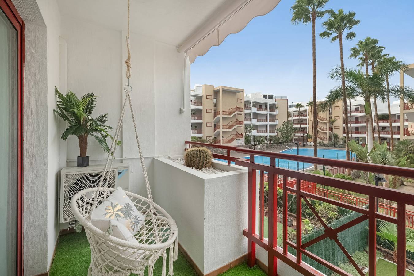 Apartamento entero, Apartamento vacacional 'Casa Soleil Palm-Mar' con vistas al mar, Wi-Fi y aire acondicionado in Palm-Mar, Arona 