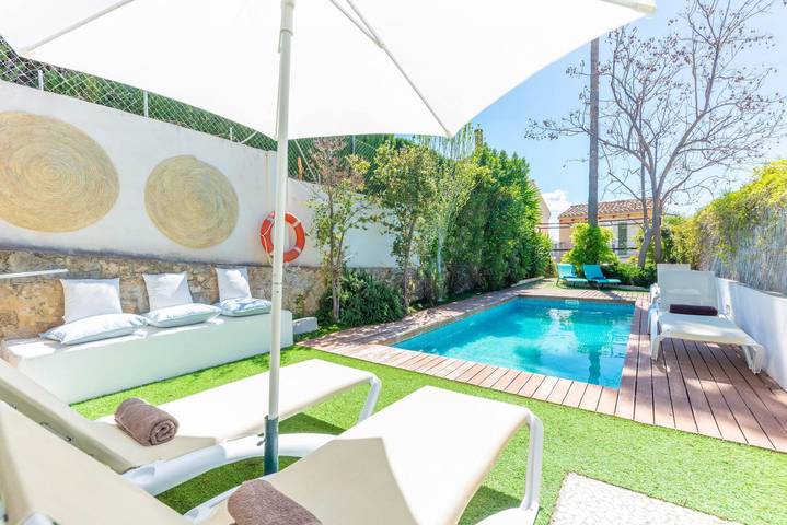 Casa Gema - Fabelhaftes Ferienhaus mit Salzwasserpool und kostenlosem Wifi in Selva, Mallorca Inselmitte