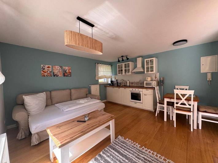 Ferienwohnung für 4 Personen, mit Terrasse und Garten sowie Ausblick in Stadt Buckow (Märkische Schweiz)