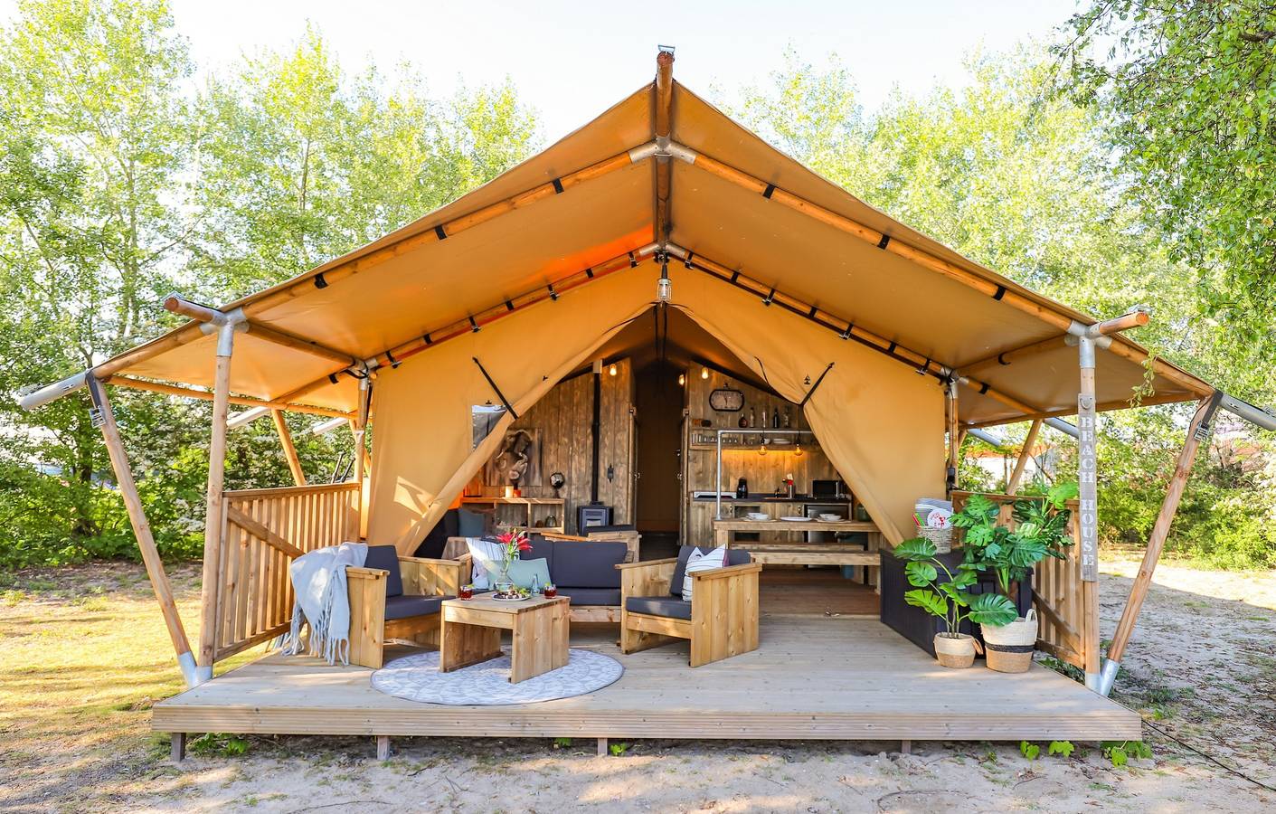 Marina Parcs — Safarilodge Xl 6 pers, met prive sanitair in Nederlandse kust
