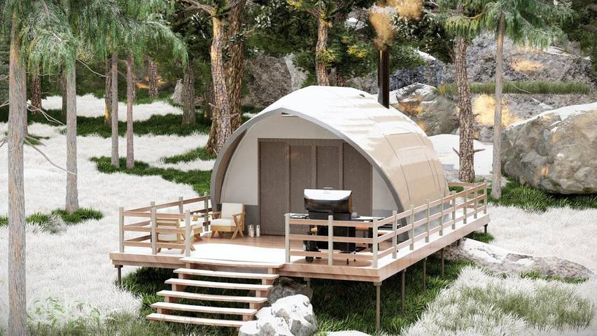 Camping für 2 Personen, mit Garten und Ausblick in Ontario
