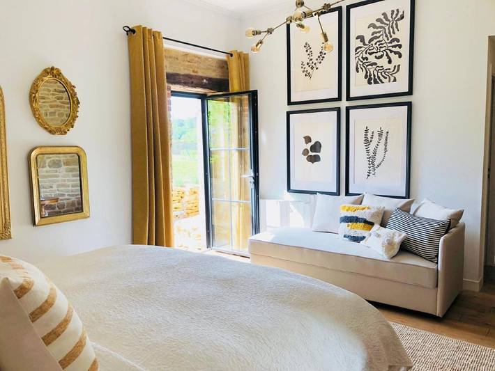 Chambre d’hôte pour 2 personnes, avec Terrasse et Jardin ainsi que Piscine et Vue