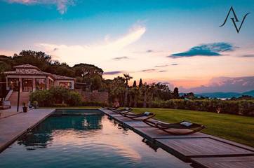 Villa für 16 Personen, mit Balkon und Ausblick sowie Pool in Saint-Tropez