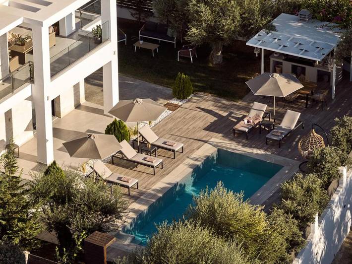 Villa voor 7 personen, with zwembad and uitzicht as well as tuin in Kalamaki