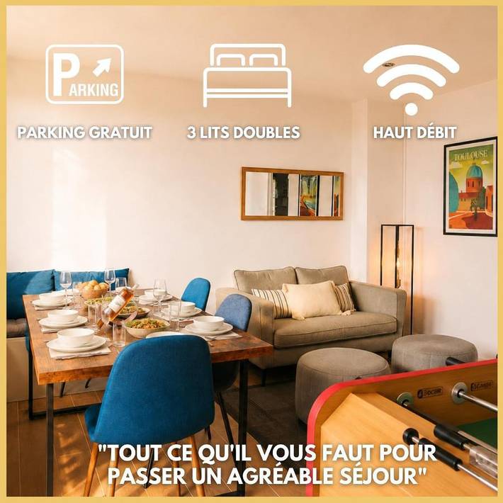Appartement de vacances pour 6 personnes, avec balcon, animaux acceptés
