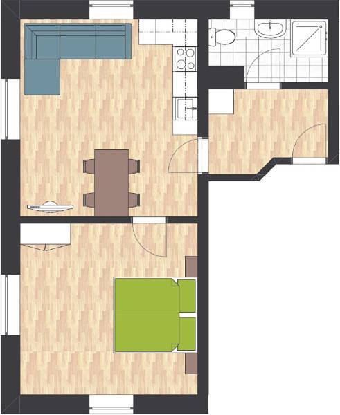 Ferienwohnung für 6 Personen, mit Terrasse und Garten sowie Ausblick in Rußbach am Paß Gschütt - 2